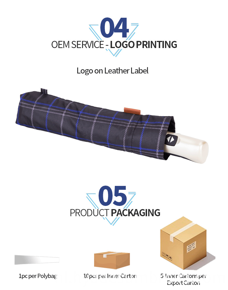 Productbeschrijving Afdrukken van de afdruk 3 Opvouwbaar lederen leerlabel Product Descrption Page Print Check 3 Folding Umbrella Leather Label